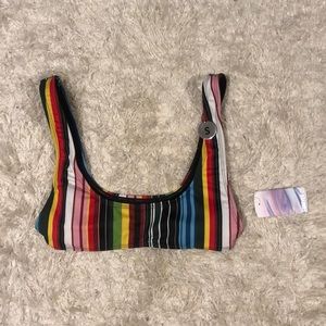 Striped Bathing Suit Top